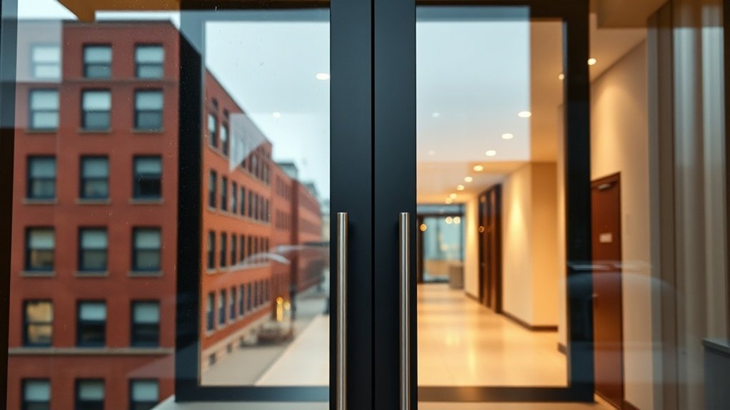 Glass Doors New Town