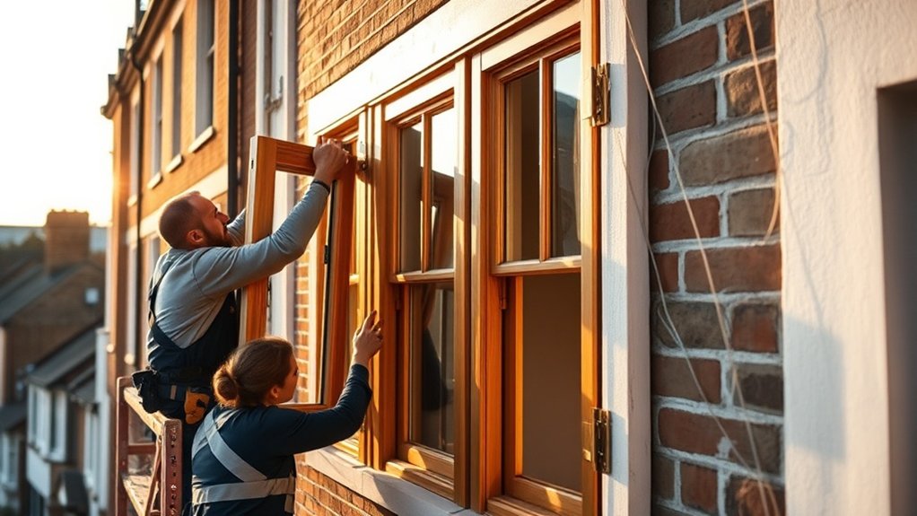 Wooden Window Installation Luton